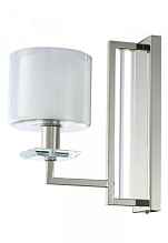 Бра Crystal Lux NICOLAS AP1 NICKEL/WHITE - цена и фото Бра Crystal Lux NICOLAS AP1 NICKEL/WHITE - цена и фото